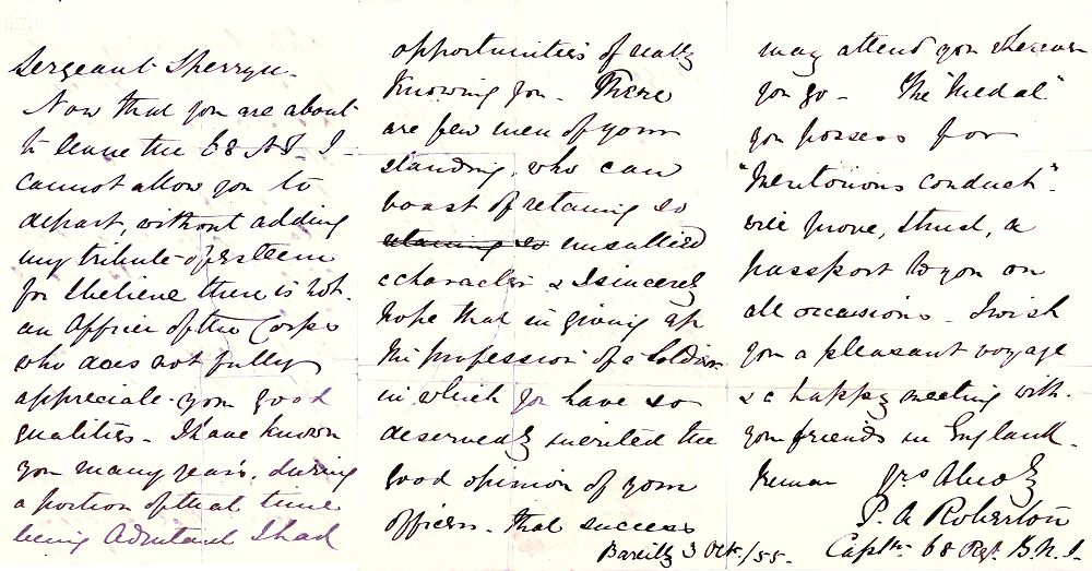 Oct 1855 testimonial